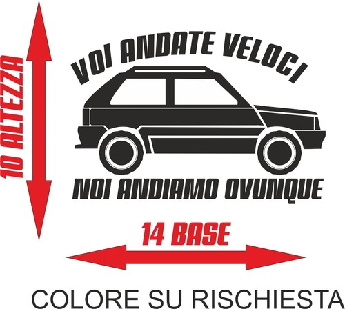 Adesivo sticker fiat panda - sticker,