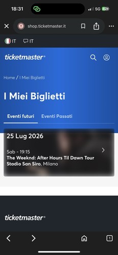 Vendo due biglietti - , concerto