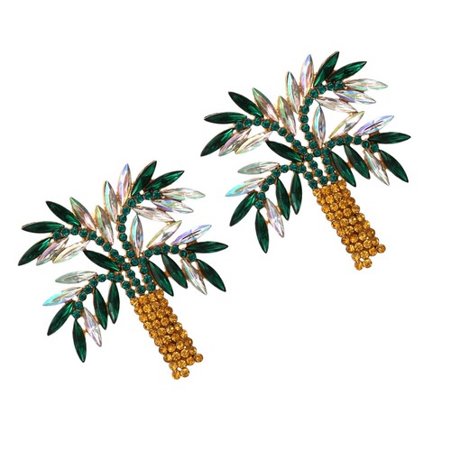 Orecchini foglia cocco di - orecchini,