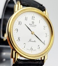 BELLISSIMO REVUE Jeancler  orologio Vintage anni 80' Oro con movimento ETA SWISS