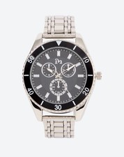 Orologio MY TIME Uomo Elegante Cinturino in Acciaio (No Cronografo) Pila Nuova 