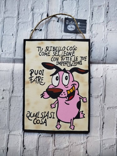 Quadretto leone cane fifone - leone,