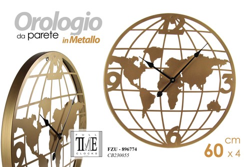 Orologio parete mappamondo - orologio,