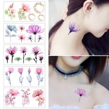 Fiore Adesivo Tatuaggio