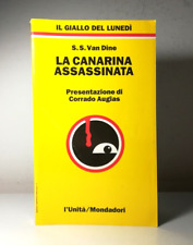 LA CANARINA ASSASSINATA DI S.S. VAN DINE LIBRO GIALLO DA COLLEZIONE - (156)