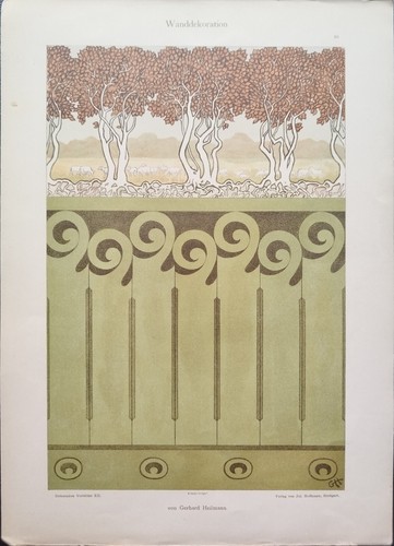 Antica stampa colori - stampa, 1900