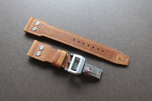 Strap 22mm ribets yellow - strap,