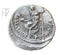 Ancient Rome Republic  (VIBIA) Denarius Pan-Giove