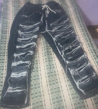 Pantalone jeans strappati - pantalone,