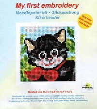 TELA MEZZO PUNTO "GATTO CON