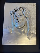 Arte sacra BASSORILIEVO ARGENTO 925 “Cristo Miracoloso” di Domenico Chiarolanza