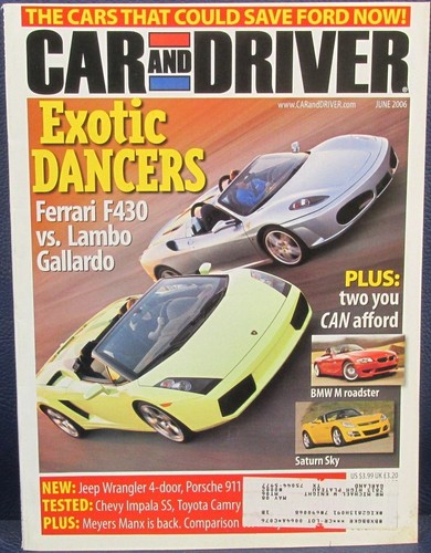 Car and driver magazine - and,