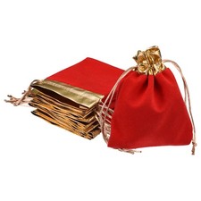 Velvet drawstring bags - drawstring, 3.94"