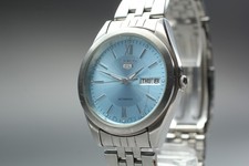 [Exc+5] Orologio automatico uomo Seiko 5 7S26-0420 quadrante blu ghiaccio dal GIAPPONE