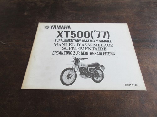 Yamaha xt500 1977 supplemento - yamaha,