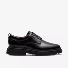 scarpe Clarks original BADBURY pelle nero au/25 n° 40 41 42 43 44