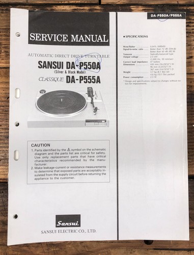 Sansui p550a p555a - da-p550a, da-p555a