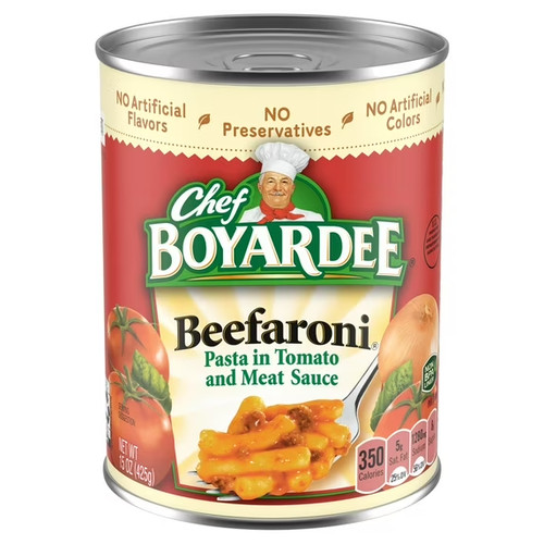 Chef boyardee beefaroni - chef,