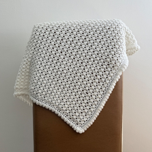 Hand crocheted cot - crocheted, cot,