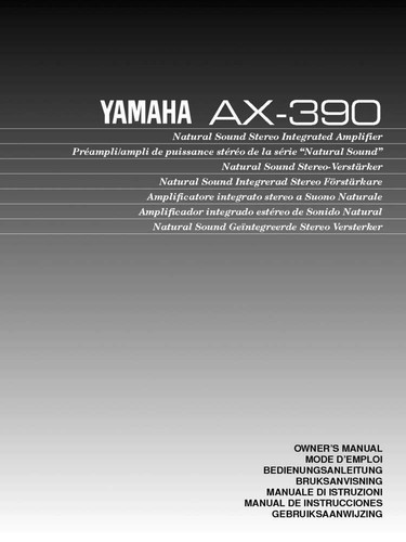 Yamaha 390 amplificatore - yamaha, ax-390