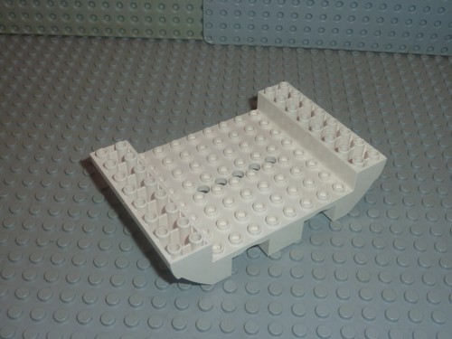 Lego white boat hull - lego, small