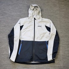 Giacca Musto BR2 Shell taglia Large bianca navy impermeabile DWR antivento impacchettabile