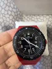 Fortis colors   usato uomo rosso cinturino colore  intercambiabile