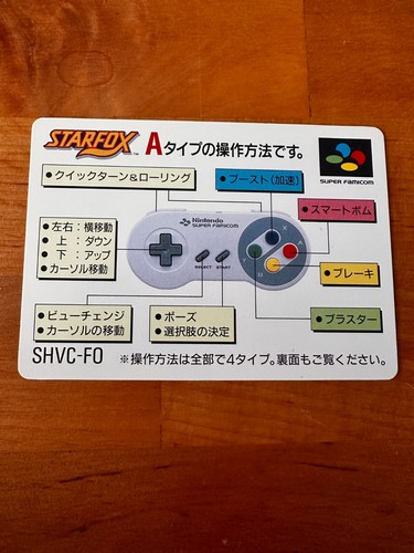 Notice manual only star fox - notice/manual,