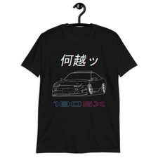 T-shirt unisex manica corta anni 90 JDM 180sx S13 Tuner Stand Drift Racing