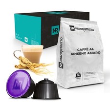 96 Cialde Capsule Caffè al Ginseng Amaro Compatibili Nescafé Dolce Gusto