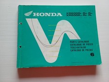 HONDA XR 600 R modelli 1985 - 1990 catalogo ricambi ORIGINALE