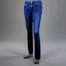 LEVIS Donna DEMI CURVE Denim Blu Cotone Elastan SKINNY Casual 5* Pre-Loved 30 32