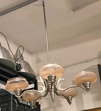 Lampadario A 5 Luci Art Decò