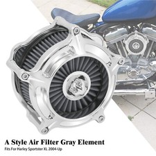 Filtro aspirazione purificatore aria cromato Spike per Harley Sportster XL883