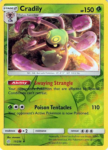 Cradily 236 reverse holo - cradily,