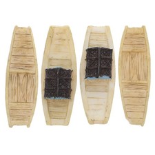 Confezione 3 Personaggi Barca Barche Giocattolo Nautica Micro Paesaggio Decor