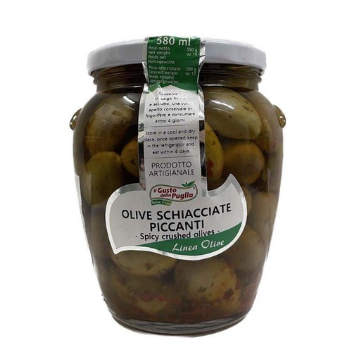 Olive schiacciate piccanti - olive,
