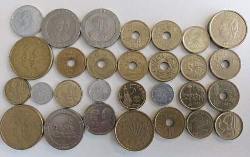 Spagna lotto monete - 29, pesetas