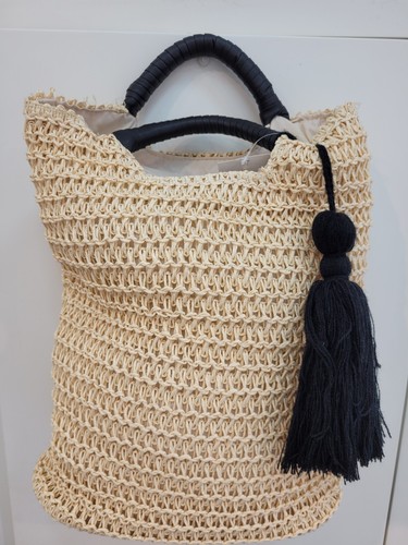 Borsa paglia con manici - ,