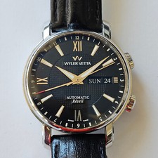 WYLER VETTA-TIME AFTER TIME-AUTOMATIC REVEIL-ACCIAIO-OVERSIZE (41 MM)-BOX-FIBBIA