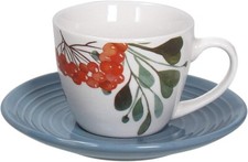 Tognana Set 6 Tazze Caffe' Con Piattino Linea Metropolis Sophy Ceramica