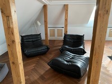 Poltrona Ligne Roset TOGO pelle Kyoto nero/noir - usata, praticamente come nuova!!