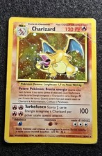 Pokemon Charizard Set Base 4/102 Rara Holo Carta In Discrete Condizioni Ita 1999