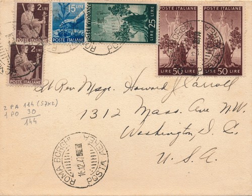 Italia 1947 busta per usa - 1947,
