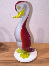 Statua Anatra In Vetro Murano