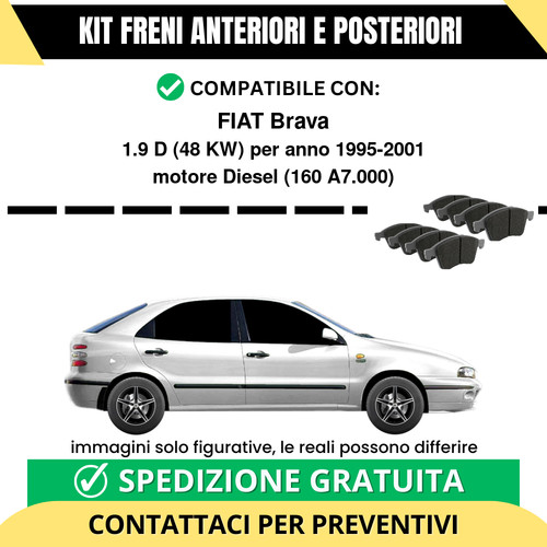 Pastiglie freno ant post - pastiglie, +