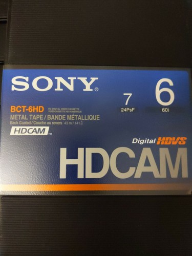 Sony bct 6hd 60i - 60i, hdcam