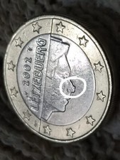Moneta da 1€ Lussemburgo 2002 con Eccesso di Materiale sul NASO