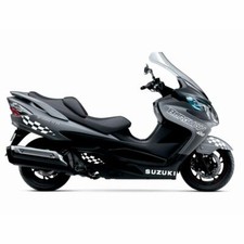 10 ADESIVI GRAFICA CARENA BIANCO PER SUZUKI 400 AN BURGMAN 2006-2013