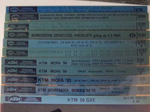 Microschede ktm 1978 1986 - ktm, 1978-1986